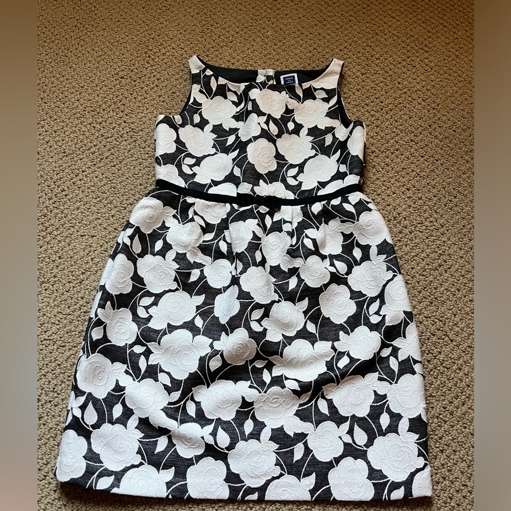 Janie and Jack only lightly worn girls black and white dress!